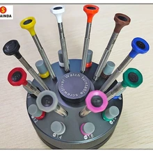 Прецизионный Набор отверток из нержавеющей стали из 10 шт. для ремонта часов с запасными наконечниками 30 шт