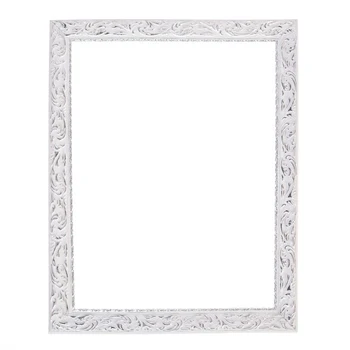

Frame for mirrors and paintings, wood, 40x50x4 cm, "Versailles", color White-Silver