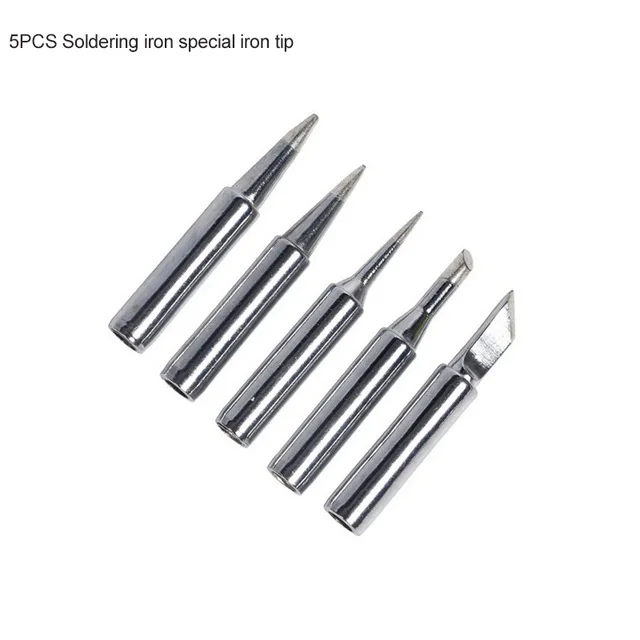 

5Pcs I+B+K+2.4D+3C soldering iron pure copper 900M soldering iron head set inside hot bare copper electric soldering iron tip