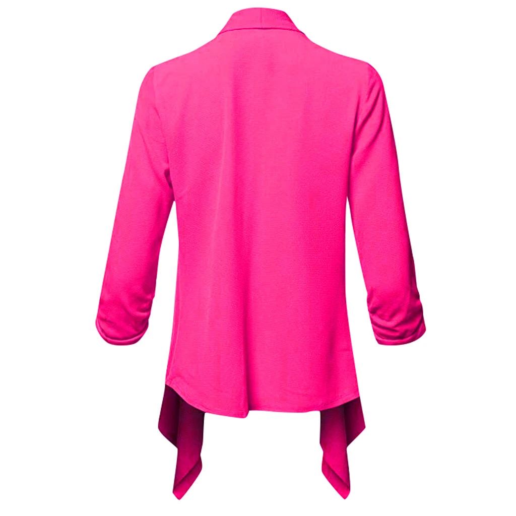 CHAMSGEND Casual Solid Women Suits Collar Blazer Jacket Female Suit Autumn 2019 High Quality Coat Suit Slim Cardigan Tops 1022