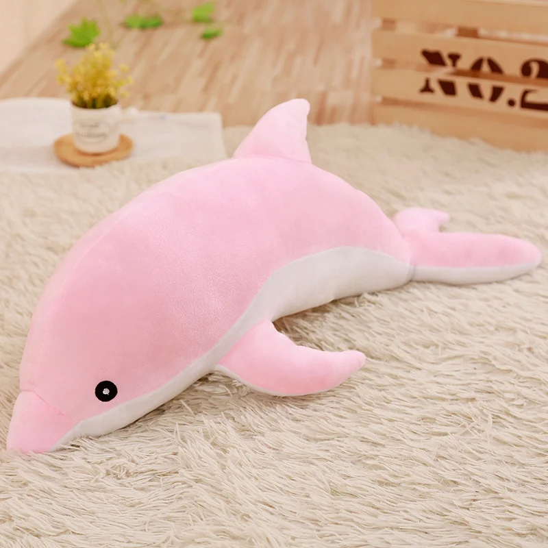 292 ☆イルカのぬいぐるみ（ピンク） 新到着 30 センチメートルかわいいソフトピンクイルカぬいぐるみ