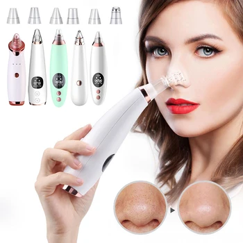 

Electric Vacuum Suction Cleaner Face Cleaning Blackhead Removal Black Spot Facial Cleansing Machine Skin Scrubber Pore Cleanser