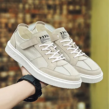 

2020 Popular Men Flats Sneakers Fashion Shoes Mens Comfortable Casual Men Sneakers Rubber Bottom Casual Adult Shoes Size 39-44