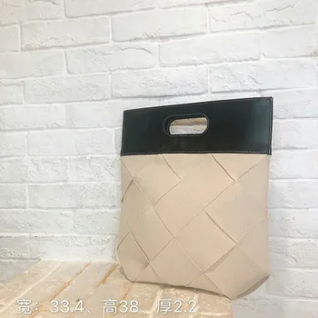 

The Autumn of 2019 The New Women's Bag Korea Wide Woven Bag Underarm Net Red Star Joker Fashion Handbag Tide