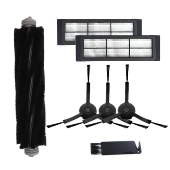 

7PCS Main Brush Side Brushes HEPA Filter Cleaning Tool Replacements for Xiaomi Xiaowa Roborock Vacuum Cleaner