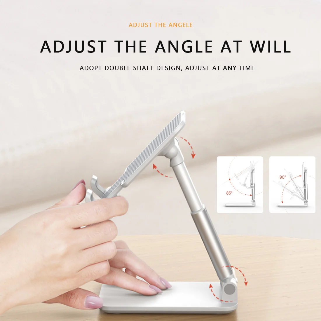 

The tablet Holder new desktop mobile phone Tablet Holderuniversal metal retractable online class live broadcast bracket