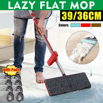 

3 Types Wet Dry Dual Use 360° Rotatable Flat Squeeze Mop Microfiber Magic Floor Cleaning Mop Hand Free Washing Automatic Mops