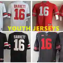 Сезон, штат Огайо Buckeyes#16 J.T. Барретт Ограниченная серия 4 цвета для детей Молодежный трикотаж
