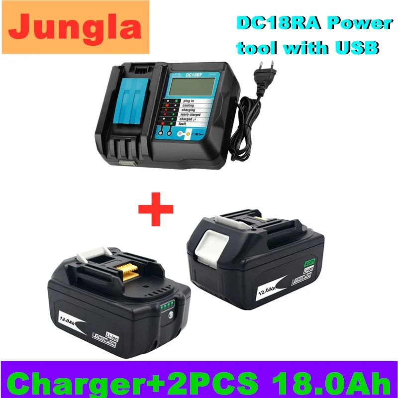 Аккумулятор для MAKITA BL1880 BL1860 BL1830 + 3A 18 в 12 Ач 12000 мАч | Электроника
