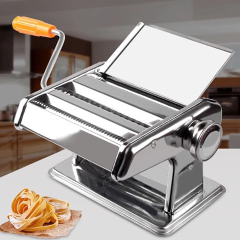  CAKEHOUD Pasta Machine Home Pasta Pressing Machine Stainless Steel Manual Noodle Machine Kitchen To - 4000222005063