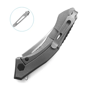 티타늄 CNC 접이식 나이프 백 클립, 휴대용 포켓 클립, 허리 클립, ZT0460, ZT0462, ZT0609, ZT0022, ZT0223, Kershaw Launch 1