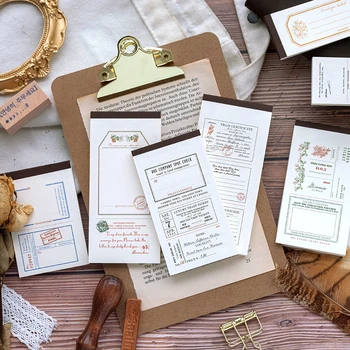 

8packs/LOT belwich Manor series retro message material paper memo pad