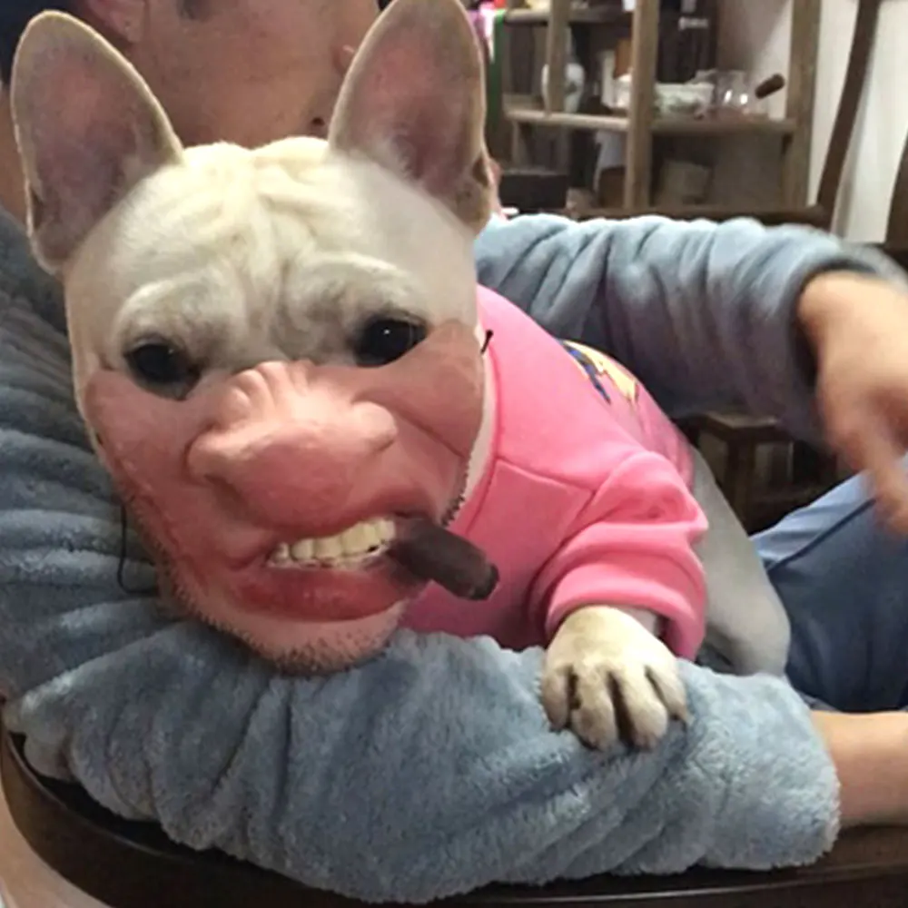 Маска в масках для собак на Хэллоуин Униформа код латекса мордочка забавные