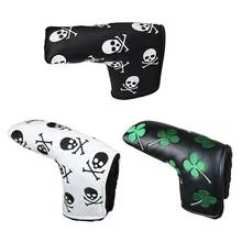 Golf Putter Head Protection Cover Mallet Velco Blade Club Headcovers Putter Cover Protector Waterproof PU GOLF Leather