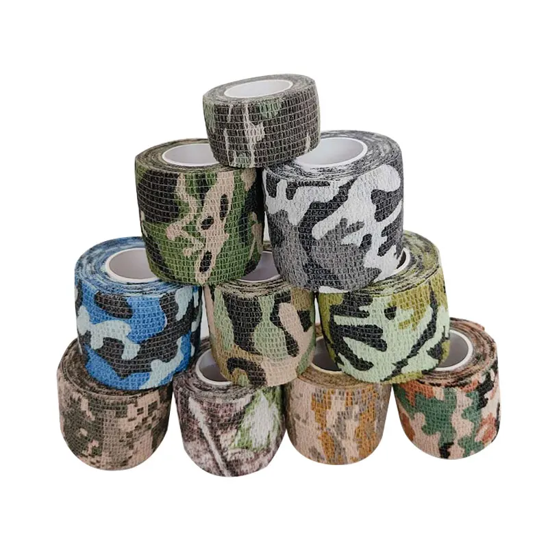 4.5m Hunt Disguise Elastoplast Camouflage Elastic Wrap Tape Self Adhesive Sports Protector Ankle Knee Finger Arm Bandage