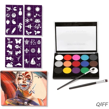 

15 Color Non-Toxic Professional Palette Kids Body Party Face Painting Makeup Kit