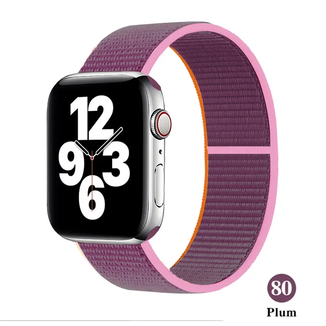 Nylon Strap for Apple watch series 7 band 41mm 44mm 40mm 42mm 38mm smartwatch wristband belt sport loop bracelets iWatch 3456 se 80