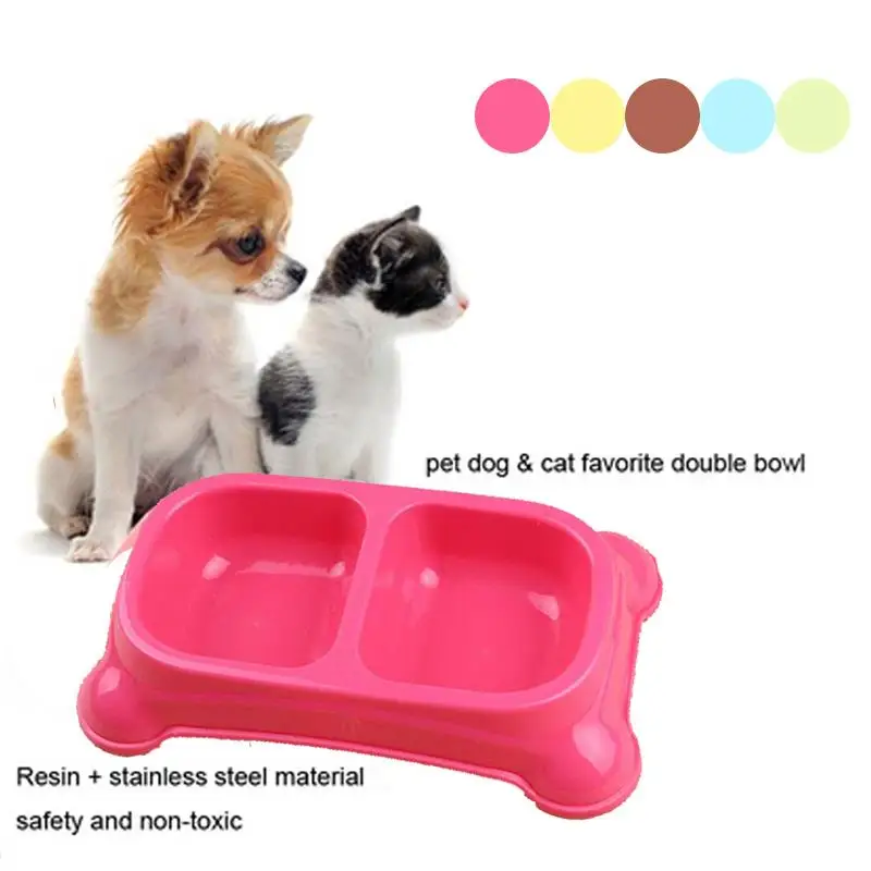 Пластиковая миска для корма домашних животных собак кошек воды|Принадлежности
