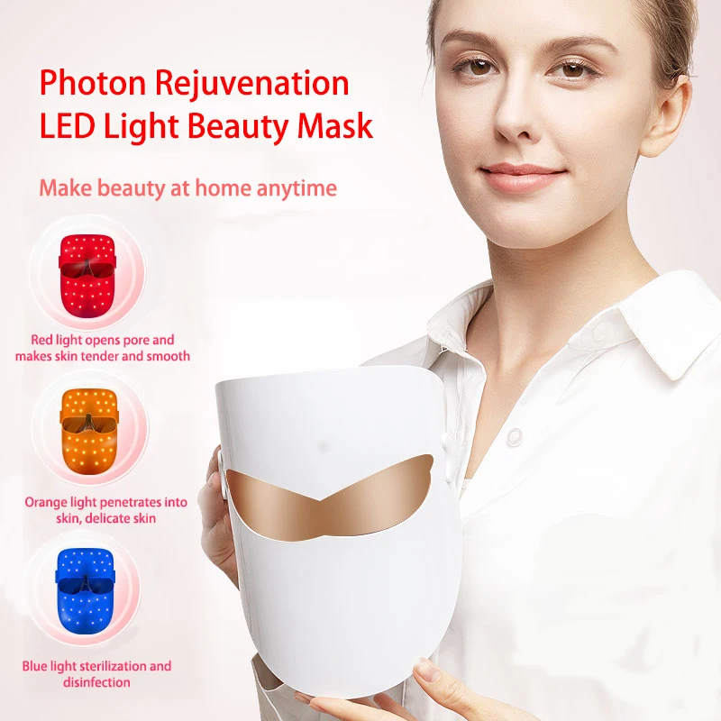 Светодиодный Фотон Маска светодиодный маска для лица Belleza красота лица Омоложение кожи терапия против морщин, акне подтягивающий уход за кожей
