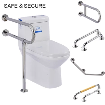 

New Stainless Steel Bath Safety Handle Bathroom Tub Toilet Handrail Grab Bar Shower Safety Support Handle Towel Rack