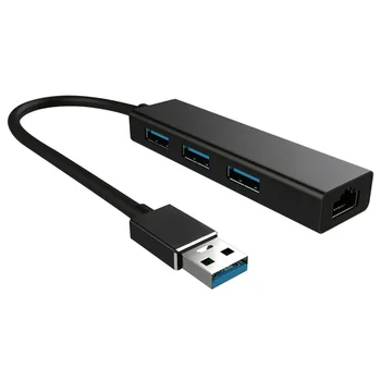 

1000Mbps Wired With RJ45 Converter Ethernet High Speed Portable For PC Universal USB Network Adapter 3 Port Splitter LAN Hub