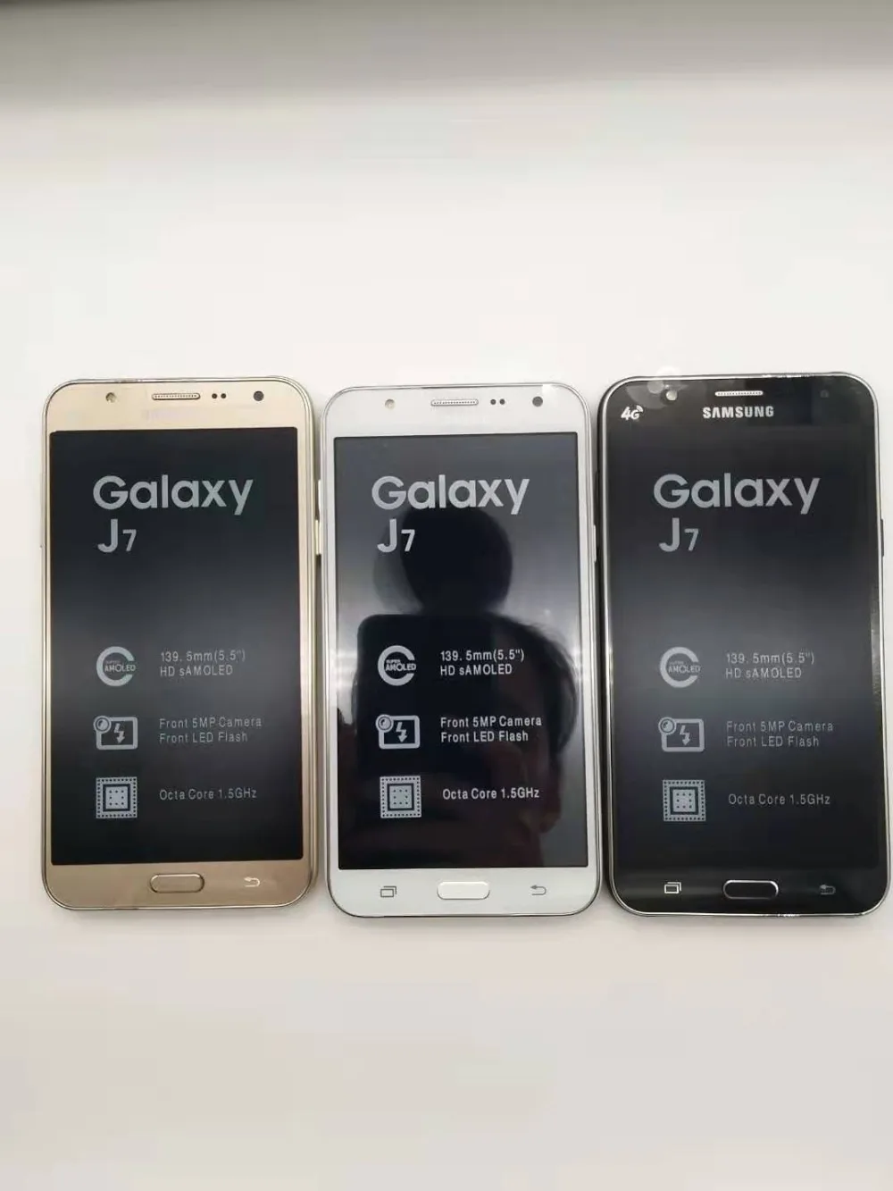 Оригинальный samsung Galaxy J7 разблокирована Duos gsm 4G LTE Android мобильного телефона Octa Core Dual Sim 5,5 "Оперативная память 1,5 ГБ Встроенная память 16 ГБ