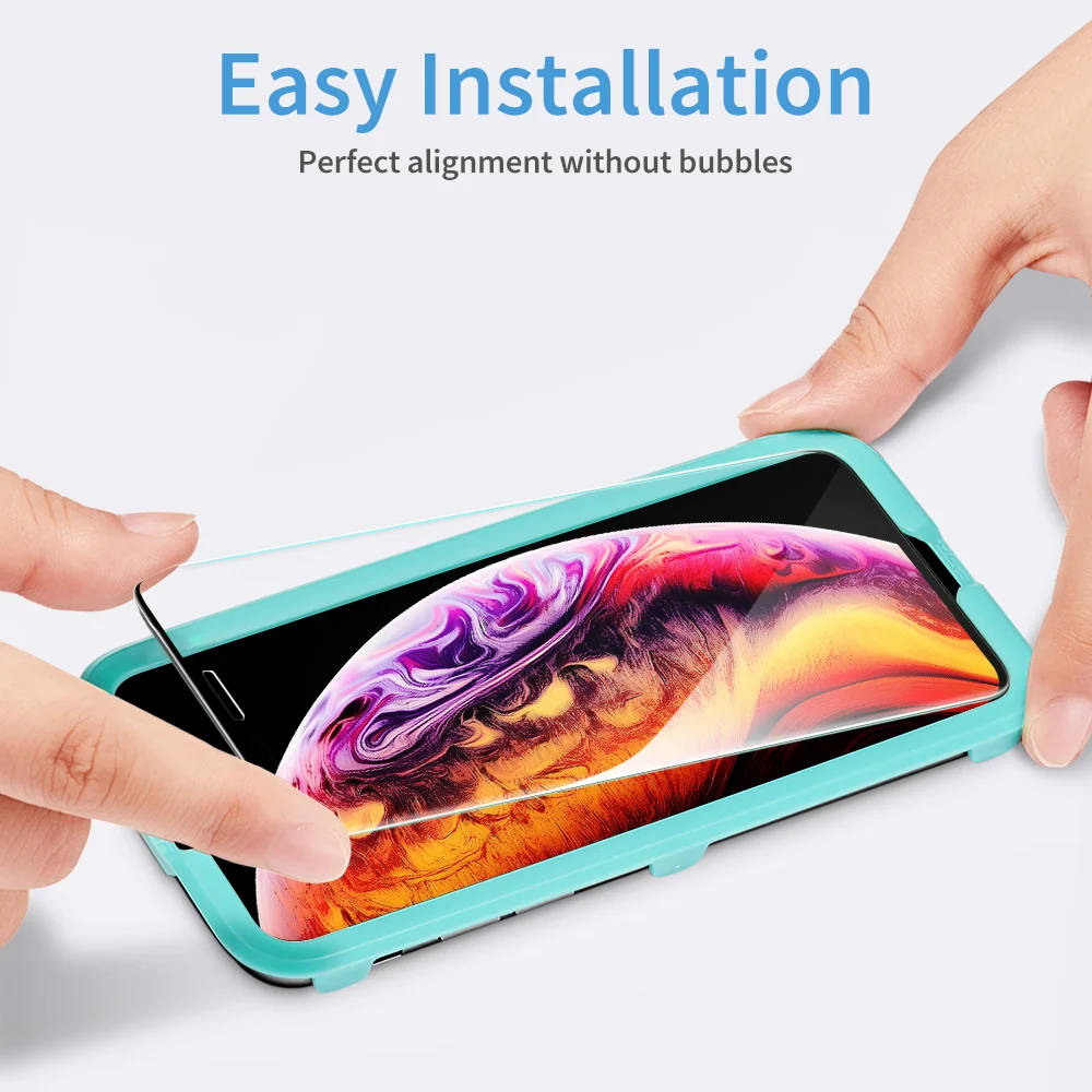 2 шт./лот ESR защита экрана из закаленного стекла для iPhone X Xs Xr без бокового ободка 3X более прочная защита экрана для iPhone Xs/X