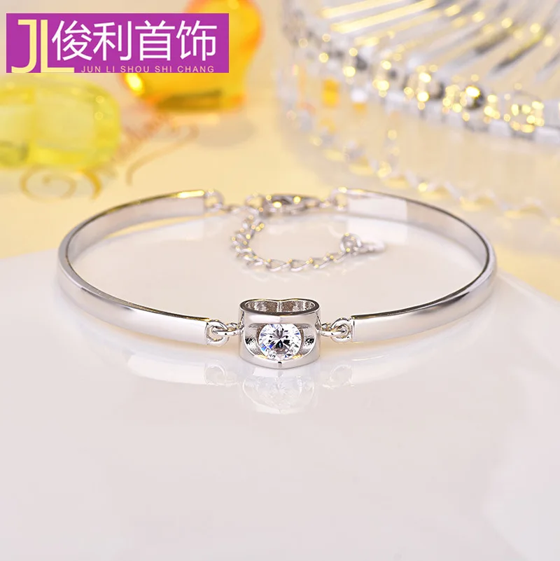 LB2036 ювелирные изделия ручной работы 925 пробы серебряный браслет Корейская версия сладкая любовь браслет