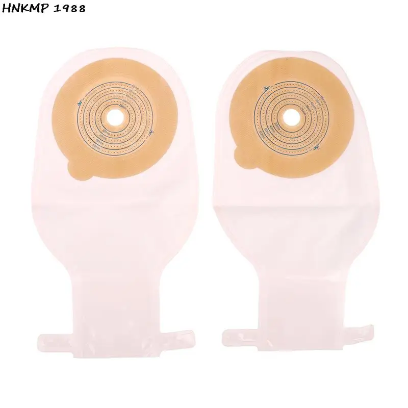 10Pcs Colostomy Bags 15-65mm Stoma Pouch Bags One-piece Open Ostomy Bags Skin Color No Need Clip Translucent Colostomy Bag 2