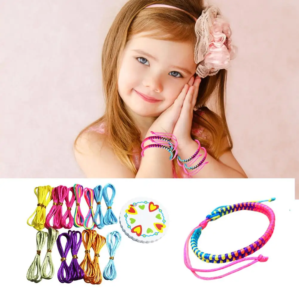 Plastic DIY Toys Puzzle Creative Ribbon Woven Hand Making For 8 Years Old Or Older Children