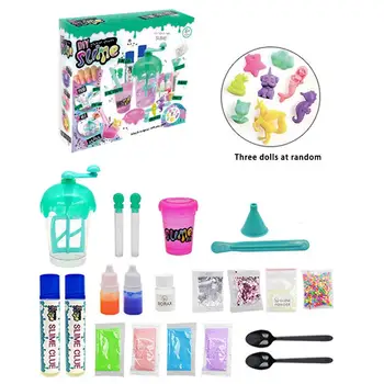 

For Slime Making Kit Colorful Foam Ball Granules Flat Beads Gold Powder Candy Paper Polymer Clay Set Children's DIY Material