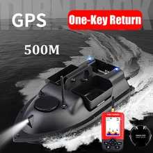 GPS 500M Remote Control RC Fishing Bait Boat Auto Cruise Control 2KG Loading 3 Hoppers GPS RC Nesting Boat With Fish Finder toys