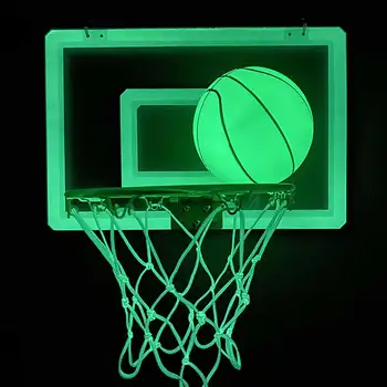 

Toy Pitching Kids Mini Backboard Sports Basketball Hoop Net Set Luminous Game Funny Indoor Stand Office Gifts