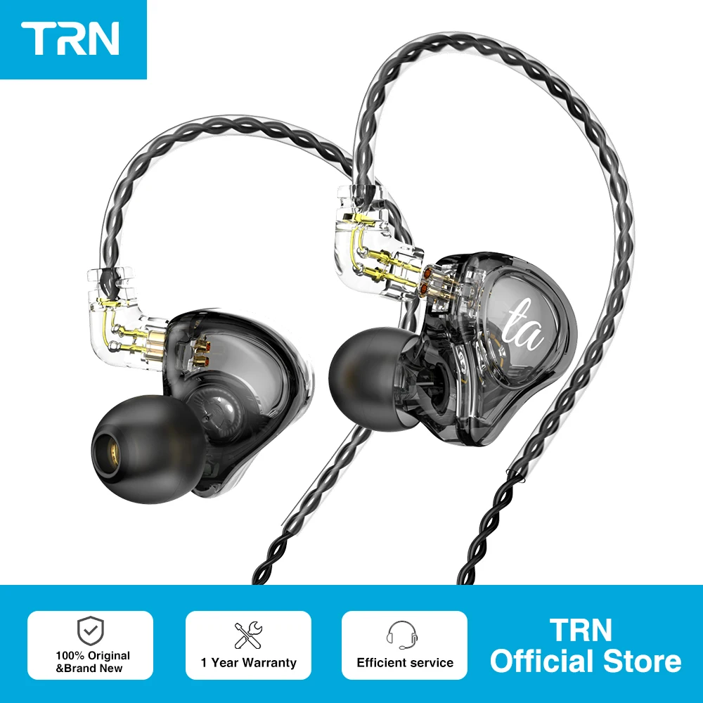 TRN TA -Knowles 1BA+1DD Hybrid Technology In-ear Earphone Drive HIFI Bass Running Sport Headphone Headset MT1 TA1 TA2 VX PRO | Наушники и гарнитуры -1005003435852372