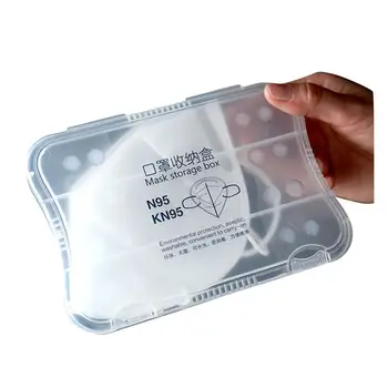 

Portable Face Mask Storage Bag Portable Dustproof Storage Mask Container Organizer Pollution Prevention Not Including Face Mask