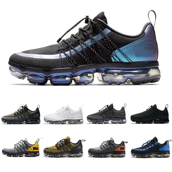 

2019 Laser Fuchsia utility running shoes for men triple white black reflective wolf gray designer men trainers sport sneakers