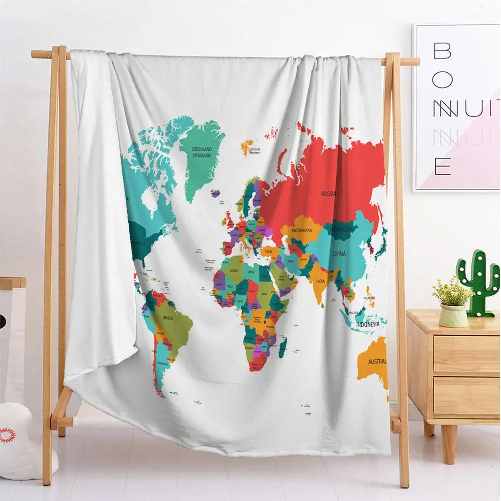 

Map summer mexican pink luxury animal crossing fabric blanket for bed custom photo weighted tapestry throw h fuzzy blanket