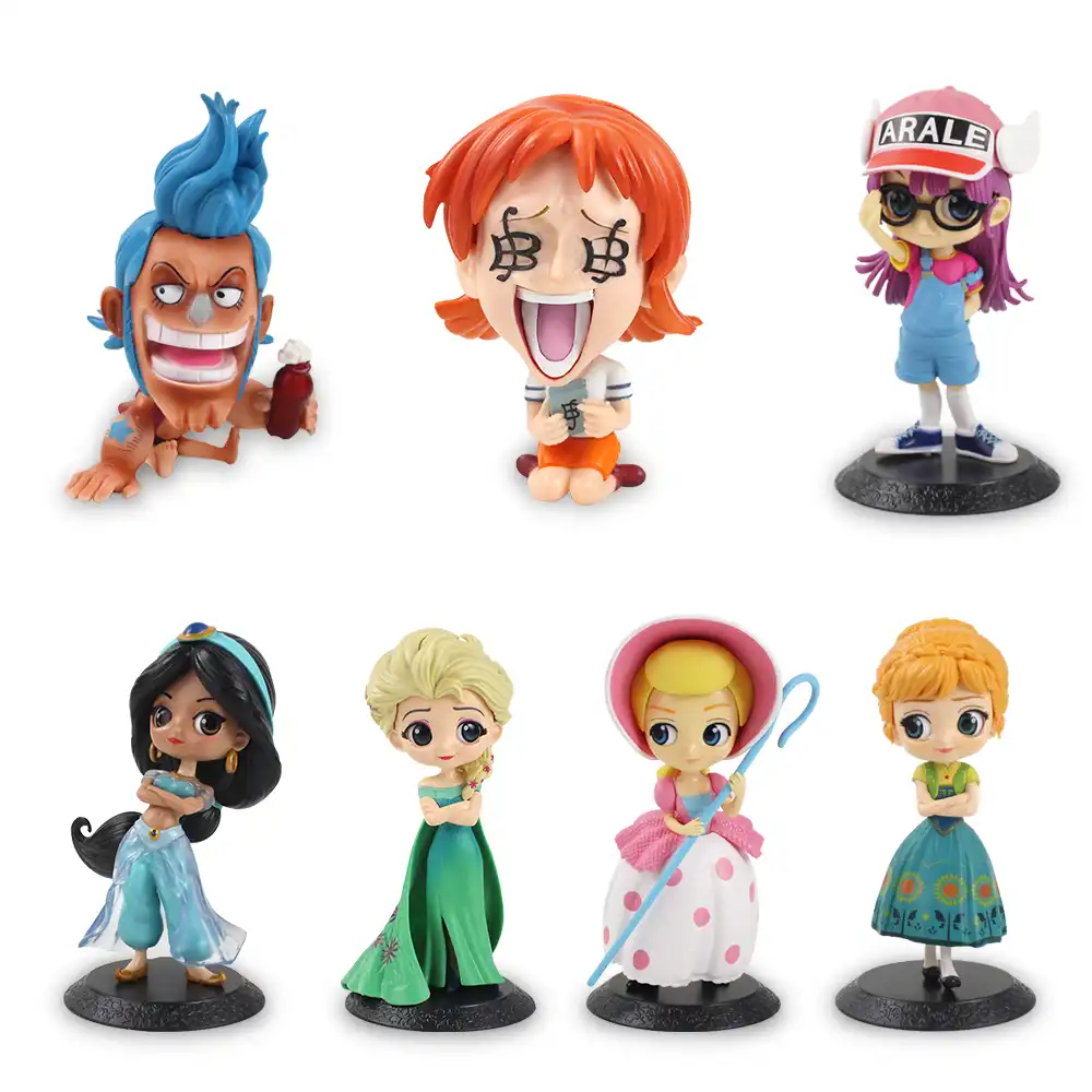 Q Posket Qposket Princess Aladdin Blue Fairy Princess Dr Slump One Piece Nami Franky Pvc Action Figure Toys Doll Gifts For Girl Action Toy Figures Aliexpress