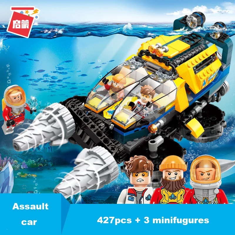 ENLIGHTEN Deep Sea Adventure City Engineering горнодобывающая буровая машина лодка строительные