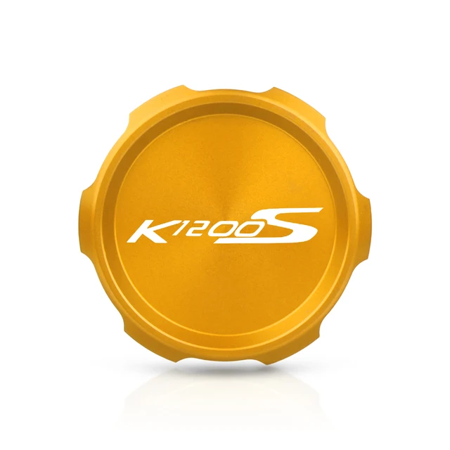 For BMW K1200S 2004-2008 2005 2006 2007 2009 K1200 K 1200 S 1200S Motorcycle Accessories Rear Brake Fluid Reservoir cover cap Gold