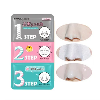

BIOAQUA Face Care Nose Mask Remove Blackhead Acne Remover Clear Beauty Clean Cosmetic 3 Step Kit Skin Care TSLM1
