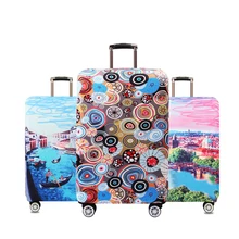 Толще стрейч ткань иллюстрации защитный чехол для чемоданов пыли багаж защитные чехлы туристические аксессуары, от 18 до 32 дюймов