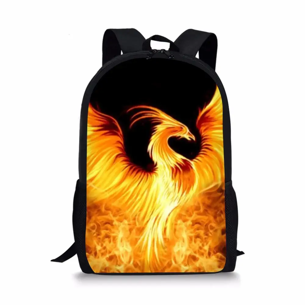 Customized Backpack Animal Eagle Phoenix Elephant Print Fashion Bag for Women Ladies Laptop Book Bags Rucksack for Female