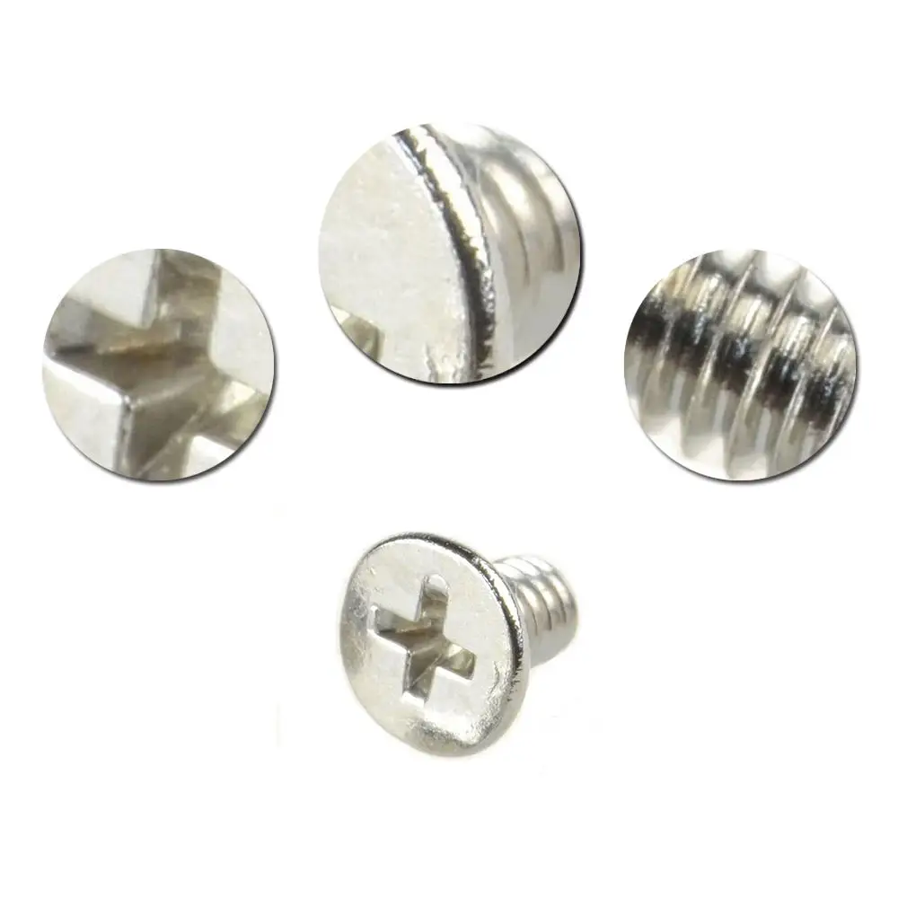 3mm 20/50/100 Pcs M2 Flat Round Head Screw Countersunk Head Machine Screws Wood Hardware Tool