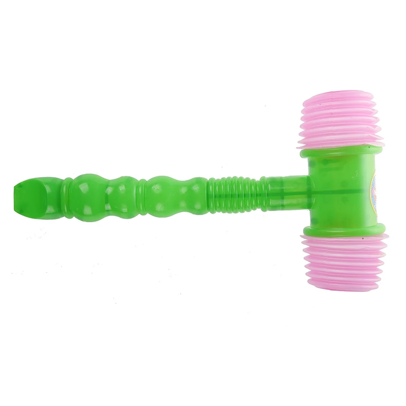 Детский встроенный свисток зеленая ручка пластиковый молоток шумный свисток игрушка