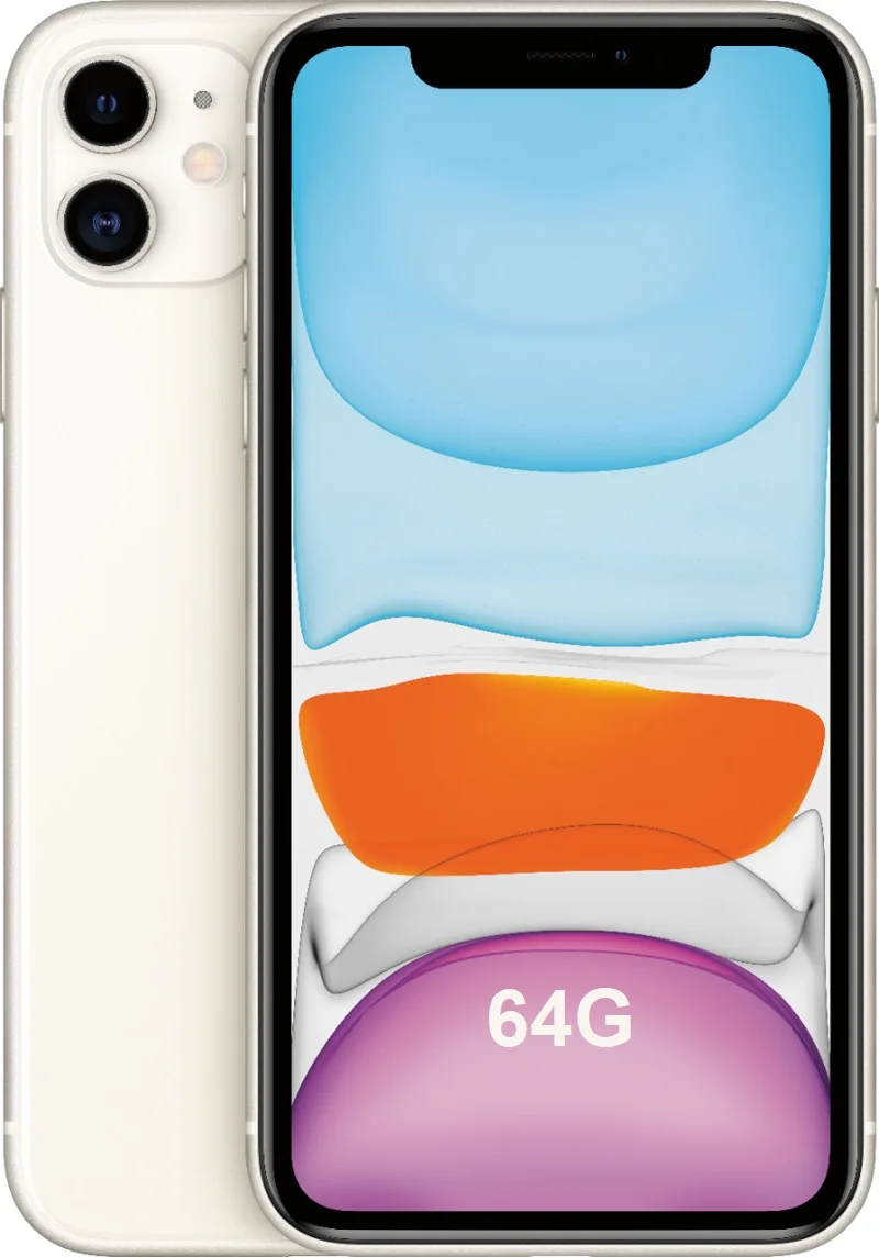 Новинка, Apple iPhone 11, двойная камера 12 МП, A13, чип, 6,1 дюйма, жидкий дисплей retina, IOS, смартфон, LTE, 4G, медленный, Селфи, MI, Wi-Fi, 6 - Цвет: White 64G