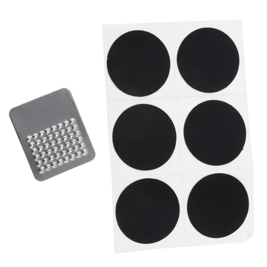 6Pcs Bicycle Rubber Patch Bike Tire Tyre Puncture Repair Patch Self-Adhesive
