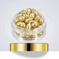 VENZEN Placenta Capsule Essence Vitamin E Whitening Moisturizing Shrinking Pores Anti-wrinkle Facial Skin Care 30pcs