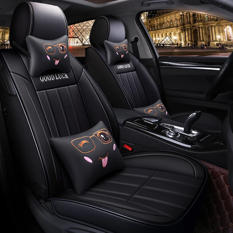 Full Coverage Eco-leather auto seats covers PU Leather Car Seat Covers for ISUZU d max pickup truck total