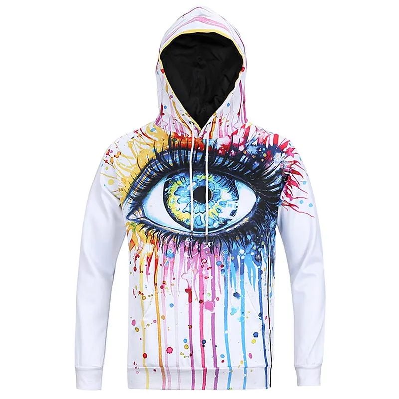 

Funny 3D Rainbow Eyes Autumn Sweatshirts Men Women 3D Printing Hoodies Funny Tracksuits Casual Men's Hip Hop Streetwear